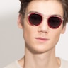 Siena Red Acetate-metalSunglass Frames for Men from EyeBuyDirect