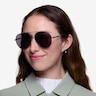 Camp Black Silver MetalSunglass Frames for Women from EyeBuyDirect