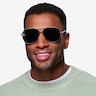 Camp Matte Silver MetalSunglass Frames for Men from EyeBuyDirect