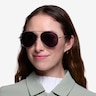 Camp Matte Silver MetalSunglass Frames for Women from EyeBuyDirect