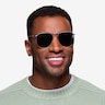 Fume Silver MetalSunglass Frames for Men from EyeBuyDirect