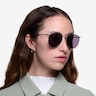 Fume Silver MetalSunglass Frames for Women from EyeBuyDirect