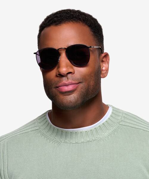 Black Fume -  Metal Sunglasses