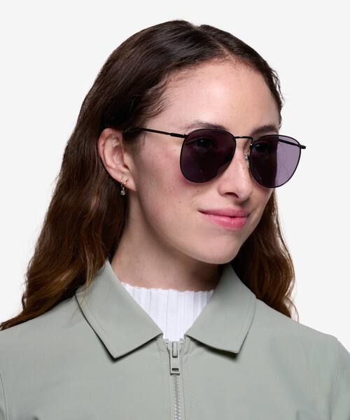 Black Fume -  Metal Sunglasses