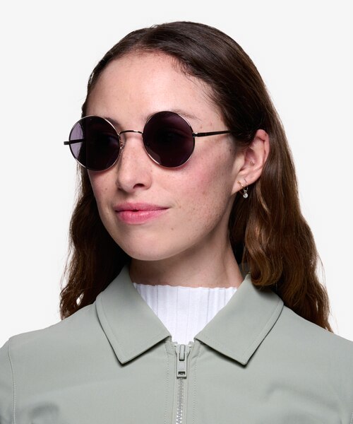 Guru Light Golden MetalSunglass Frames for Women from EyeBuyDirect