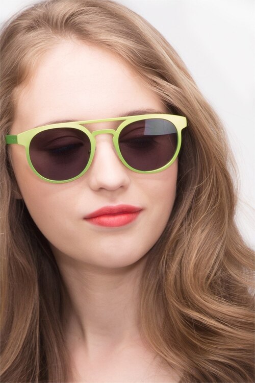 Playground Green MetalSunglass Frames for Women from EyeBuyDirect