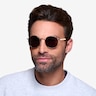 Rex Golden MetalSunglass Frames for Men from EyeBuyDirect