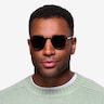 Rex Navy MetalSunglass Frames for Men from EyeBuyDirect
