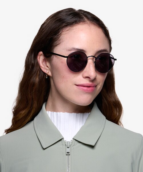 Rex Navy MetalSunglass Frames for Women from EyeBuyDirect