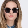 Veil Black MetalSunglass Frames for Women from EyeBuyDirect