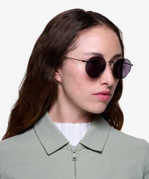 Disclosure Silver MetalSunglass Frames for Women from EyeBuyDirect