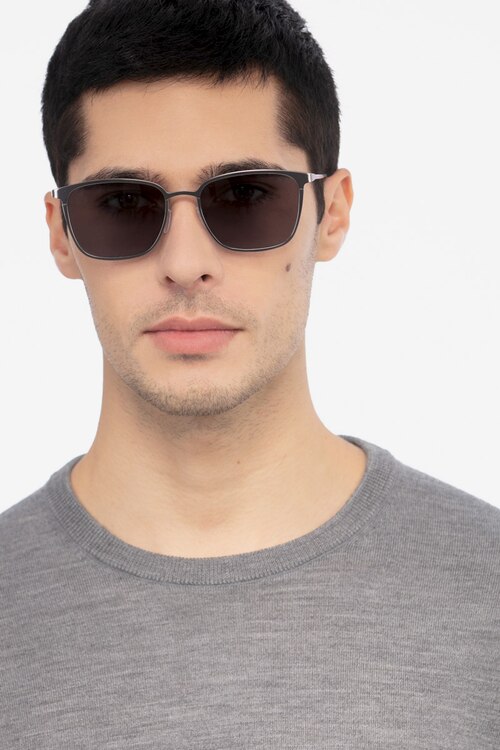 Jolt Gunmetal MétalSoleil de Lunette de vue pour Hommes d'EyeBuyDirect