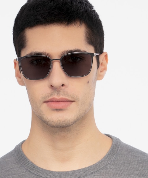 Jolt Gunmetal MetalSunglass Frames for Men from EyeBuyDirect