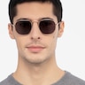 Boardwalk Golden MetalSunglass Frames for Men from EyeBuyDirect