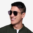 Route 66 Golden MetalSunglass Frames for Men from EyeBuyDirect