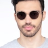Village Rose Gold MetalSunglass Frames for Men from EyeBuyDirect