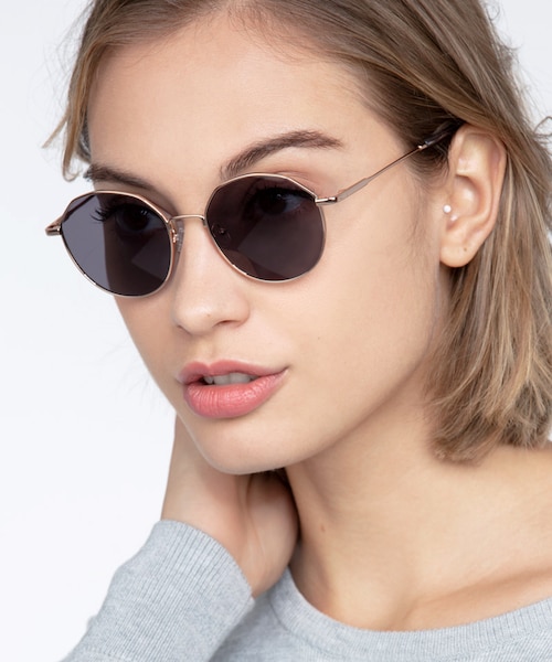 Village Rose Gold MetalSunglass Frames for Women from EyeBuyDirect