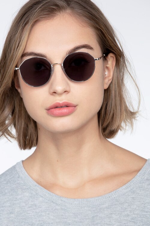 Village Silver MetalSunglass Frames for Women from EyeBuyDirect