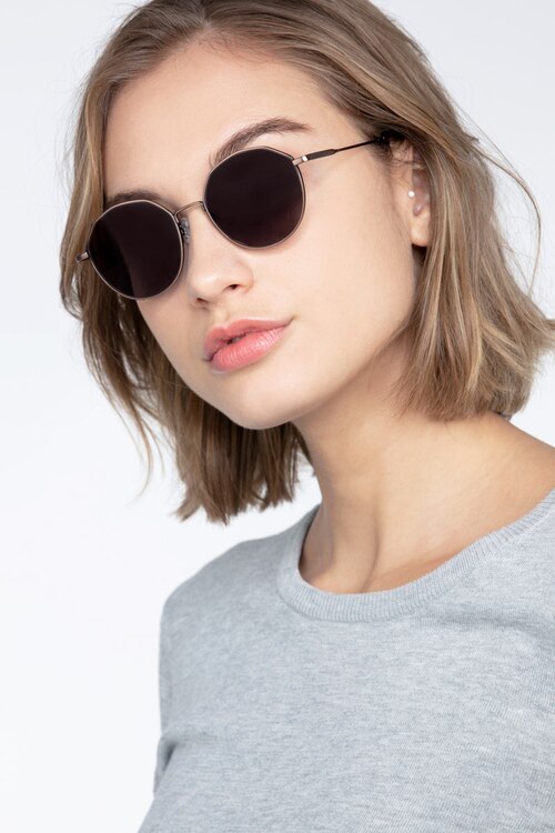 Village Bronze MetalSunglass Frames for Women from EyeBuyDirect