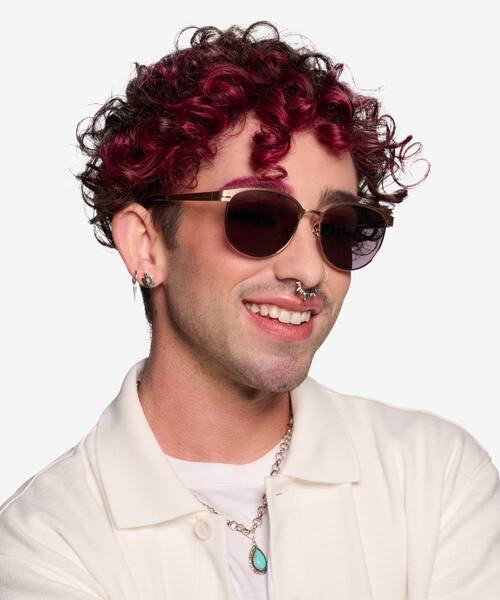 Rose Gold Maui -  Metal Sunglasses