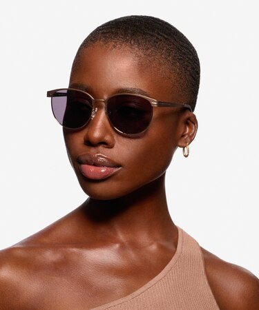 Rose Gold Maui -  Metal Sunglasses