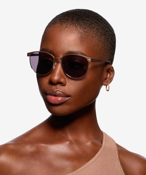 Maui Rose Gold MetalSunglass Frames for Women from EyeBuyDirect