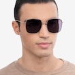 Bora Bora Golden MetalSunglass Frames for Men from EyeBuyDirect