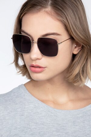 Golden Voyager -  Vintage Metal Sunglasses