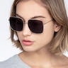 Voyager Golden MetalSunglass Frames for Women from EyeBuyDirect