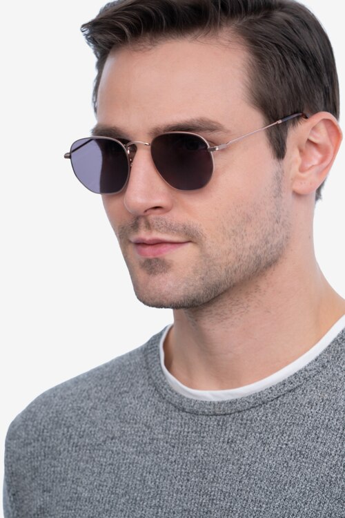 Boardwalk Rose Gold MetalSunglass Frames for Men from EyeBuyDirect