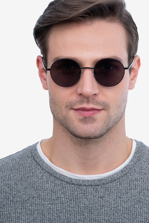 Sun Synapse Black MetalSunglass Frames for Men from EyeBuyDirect
