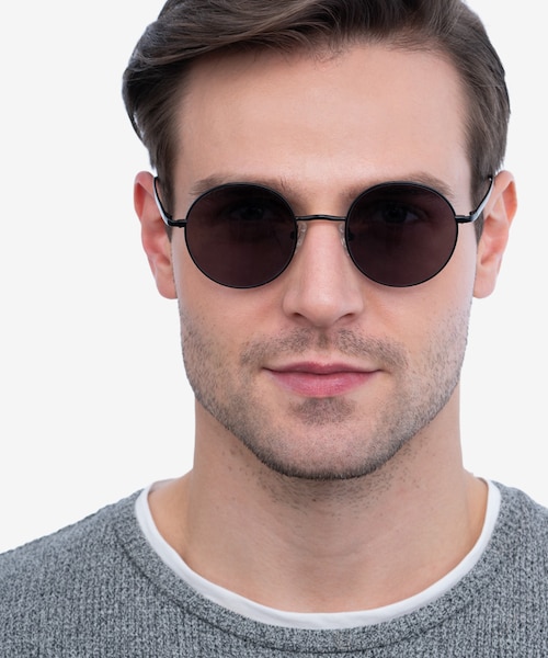 Sun Synapse Black MetalSunglass Frames for Men from EyeBuyDirect