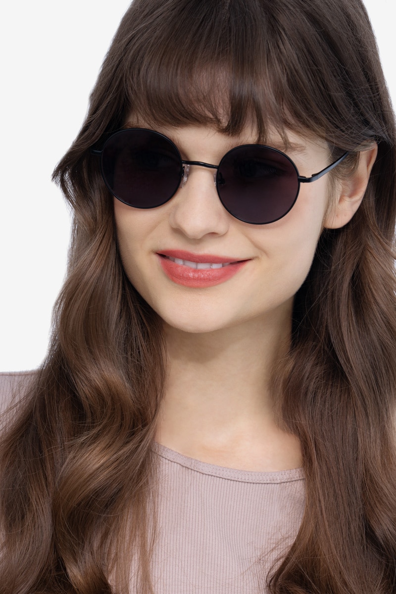 Round sunglasses - Dark green - Ladies | H&M IN