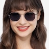 Sun Soar Argenté MétalSoleil de Lunette de vue pour Femmes d'EyeBuyDirect