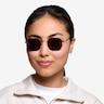 Sun Soar Noir MétalSoleil de Lunette de vue pour Femmes d'EyeBuyDirect
