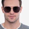 Impossible Silver MetalSunglass Frames for Men from EyeBuyDirect