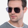 Seeker Silver MetalSunglass Frames for Men from EyeBuyDirect
