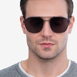 Seeker Black MetalSunglass Frames for Men from EyeBuyDirect