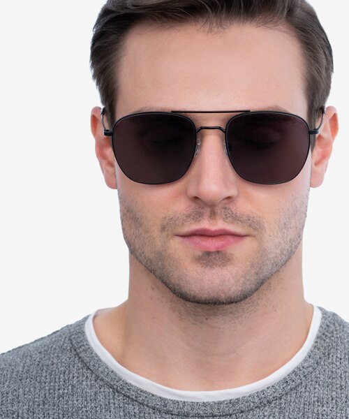 Seeker Black MetalSunglass Frames for Men from EyeBuyDirect