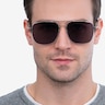 Blaze Silver MetalSunglass Frames for Men from EyeBuyDirect