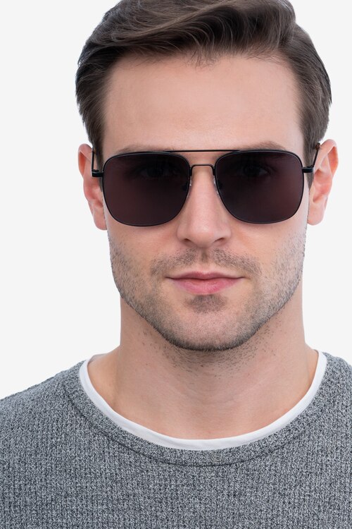 Blaze Black MetalSunglass Frames for Men from EyeBuyDirect