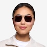 Sun Fame Golden MetalSunglass Frames for Women from EyeBuyDirect