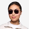 Sun Fame Black MetalSunglass Frames for Women from EyeBuyDirect
