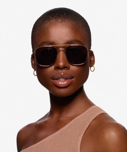 Sun Fame Or rose MétalSoleil de Lunette de vue pour Femmes d'EyeBuyDirect