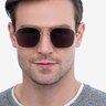 Itza Golden MetalSunglass Frames for Men from EyeBuyDirect