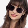 Itza Golden MetalSunglass Frames for Women from EyeBuyDirect