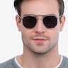 Venture Silver MetalSunglass Frames for Men from EyeBuyDirect