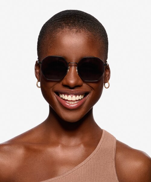 Sun Octave Black MetalSunglass Frames for Women from EyeBuyDirect