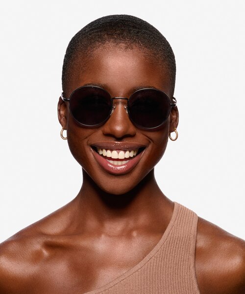 Solbada Black MetalSunglass Frames for Women from EyeBuyDirect