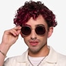 Solbada Gold MetalSunglass Frames for Men from EyeBuyDirect